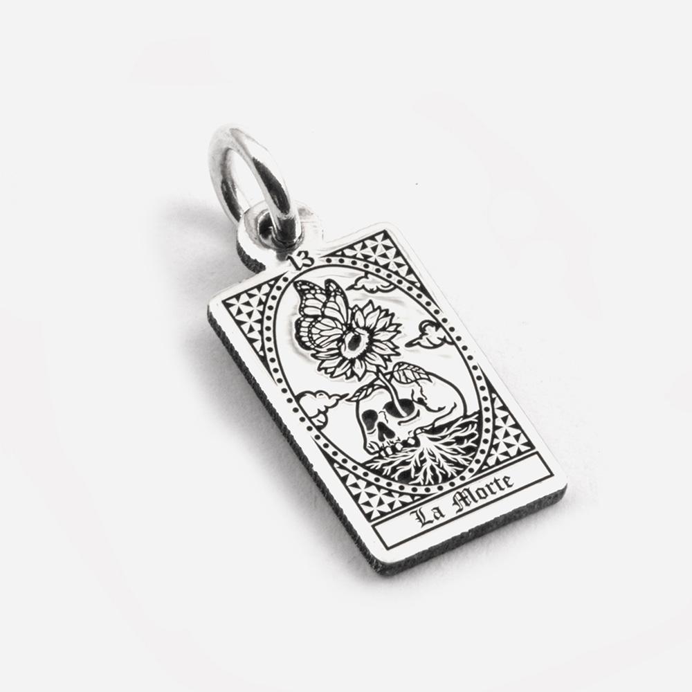 Tarot Card Pendant Death in 925 Silver - NOVE25