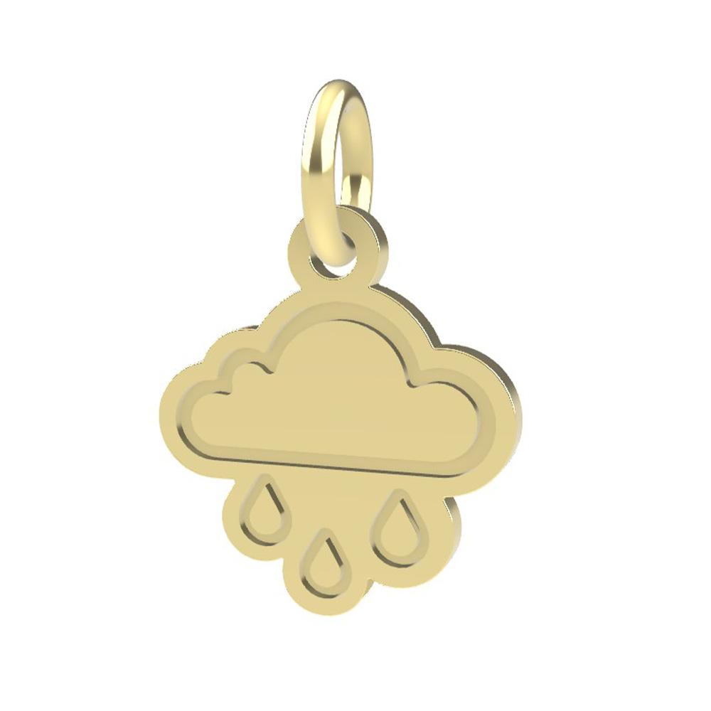 18kt yellow gold Cloud pendant - DEDIE