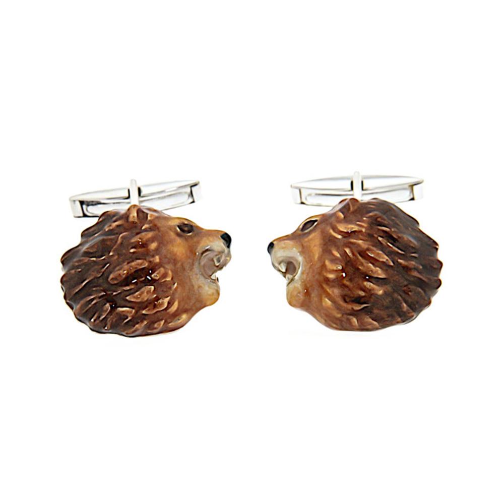 925 Silver Lion Cufflinks - Handmade - SATURNO