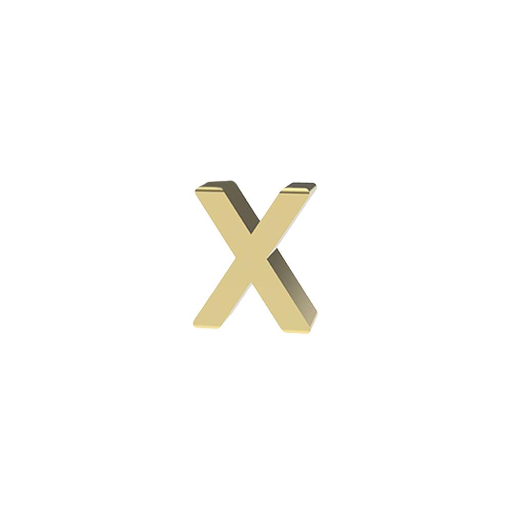 yellow gold Letter X Charm for Dedie Bracelets - DEDIE