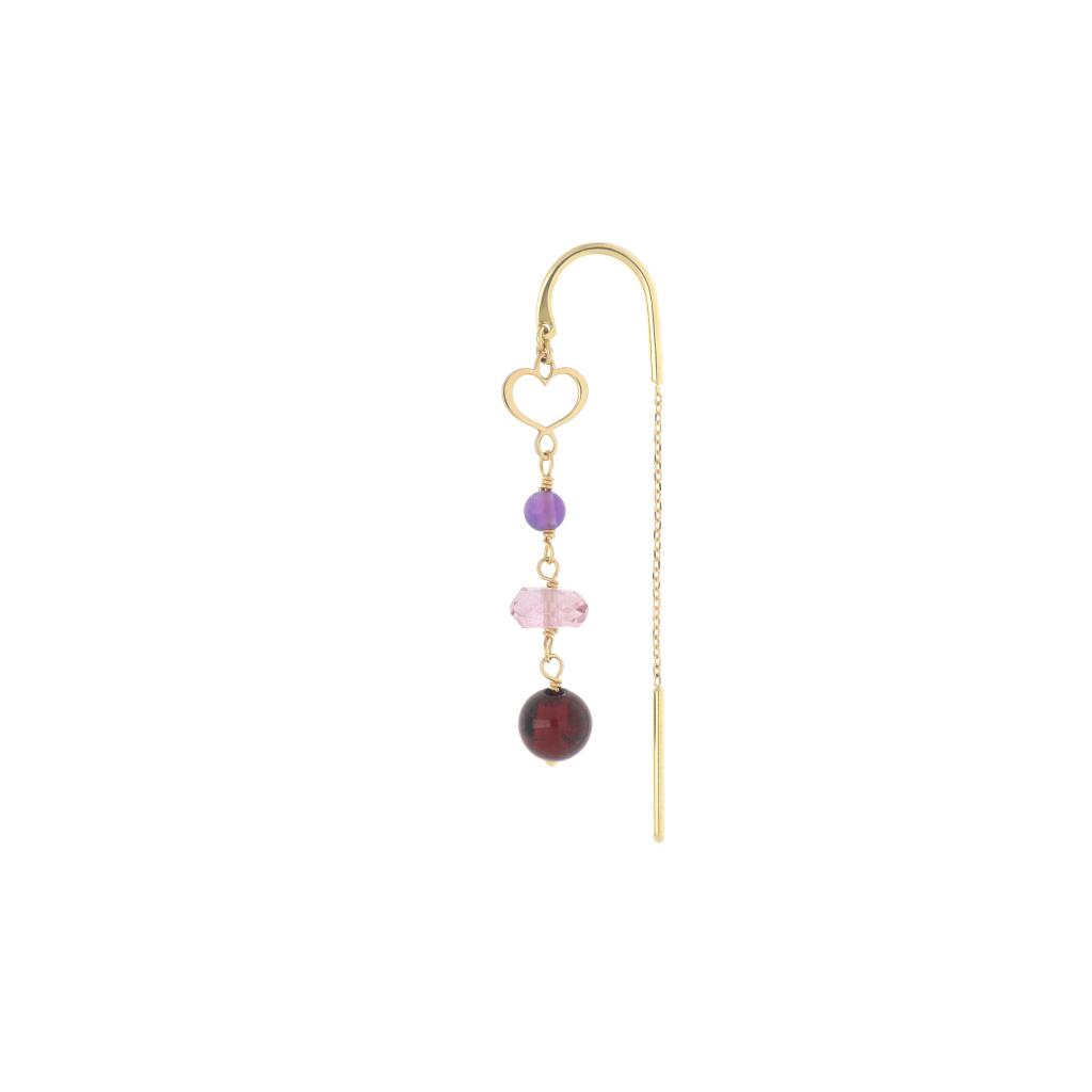 Maman et Sophie ORNUVUMXR multicolor stone needle earring - MAMAN ET SOPHIE