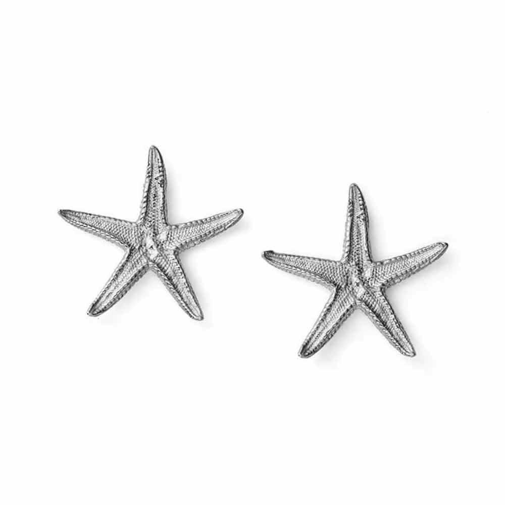 Elba starfish earrings for women in silver 2x2 cm - MARIA CRISTINA STERLING