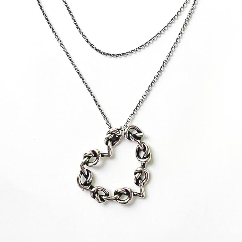 Necklace Heart knots 925 silver - VALENTINO DI LEONARDO