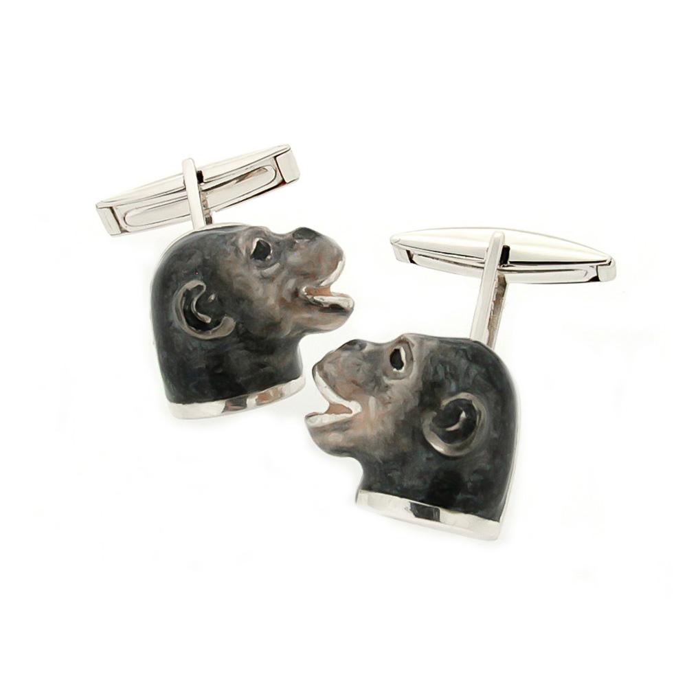 925 Silver Monkey Cufflinks - Handmade - SATURNO