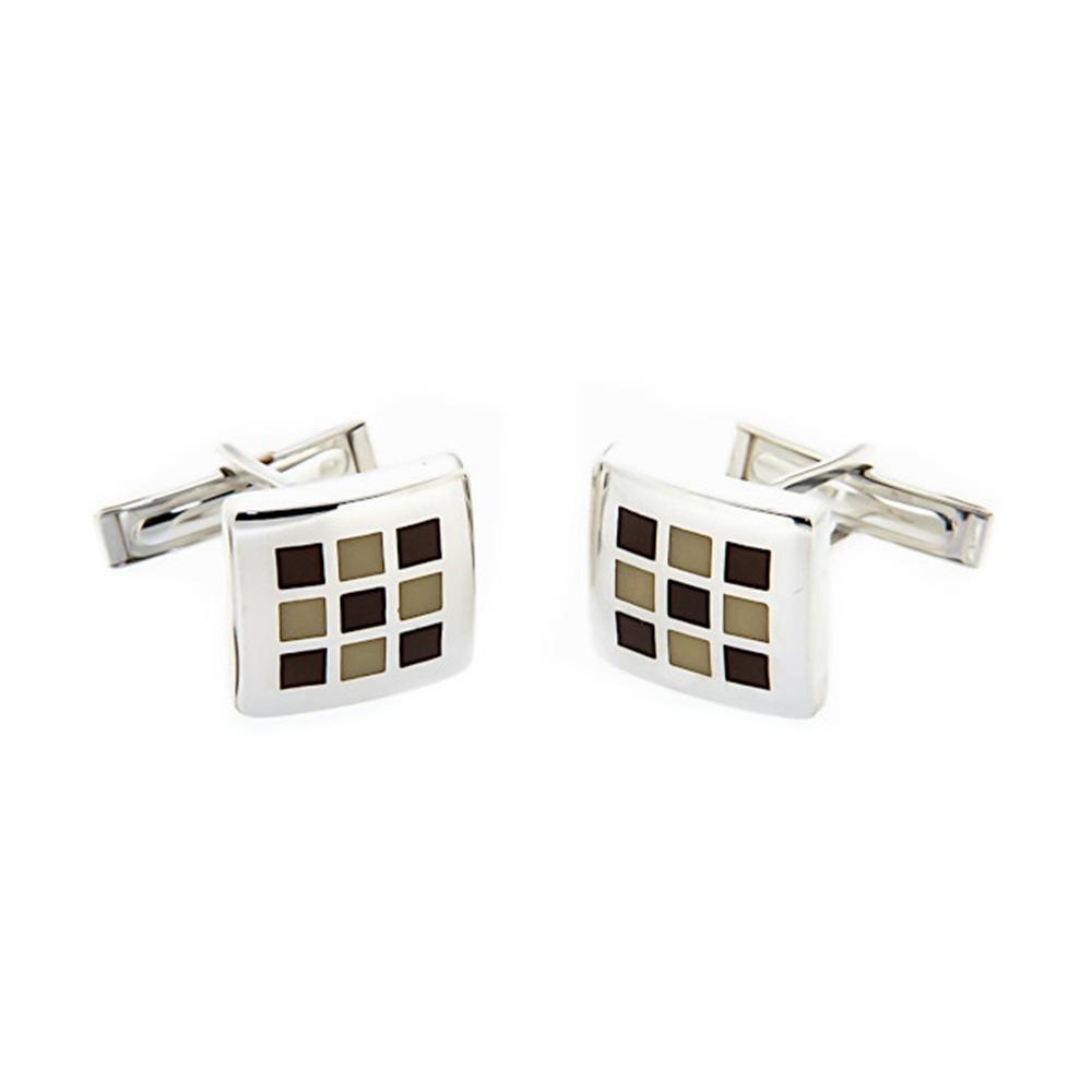 925 silver cufflinks - Italian craftsmanship - SATURNO