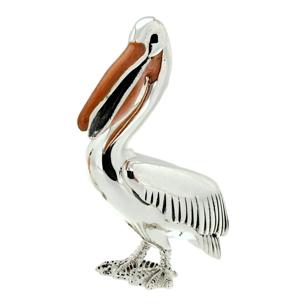 Great Pelican with Enamelled Beak ornament Saturno ST23-1 - SATURNO