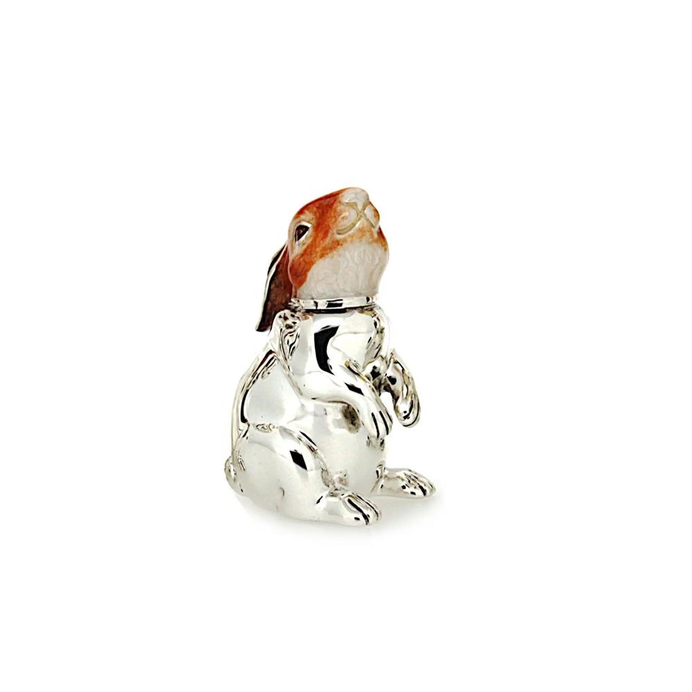 Enamelled Small Rabbit silver ornament Saturno ST131-3 - SATURNO