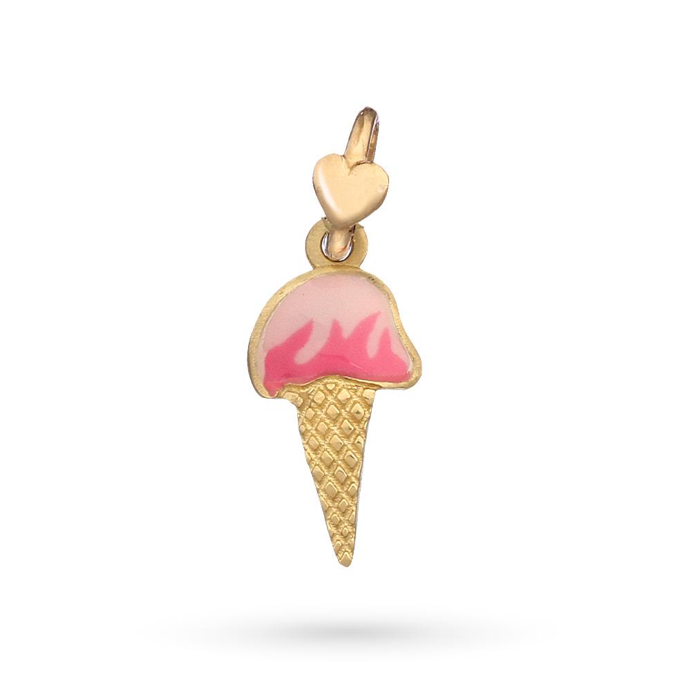 Dodo Mariani Ice Cream pendant in 9kt yellow gold - DODO MARIANI