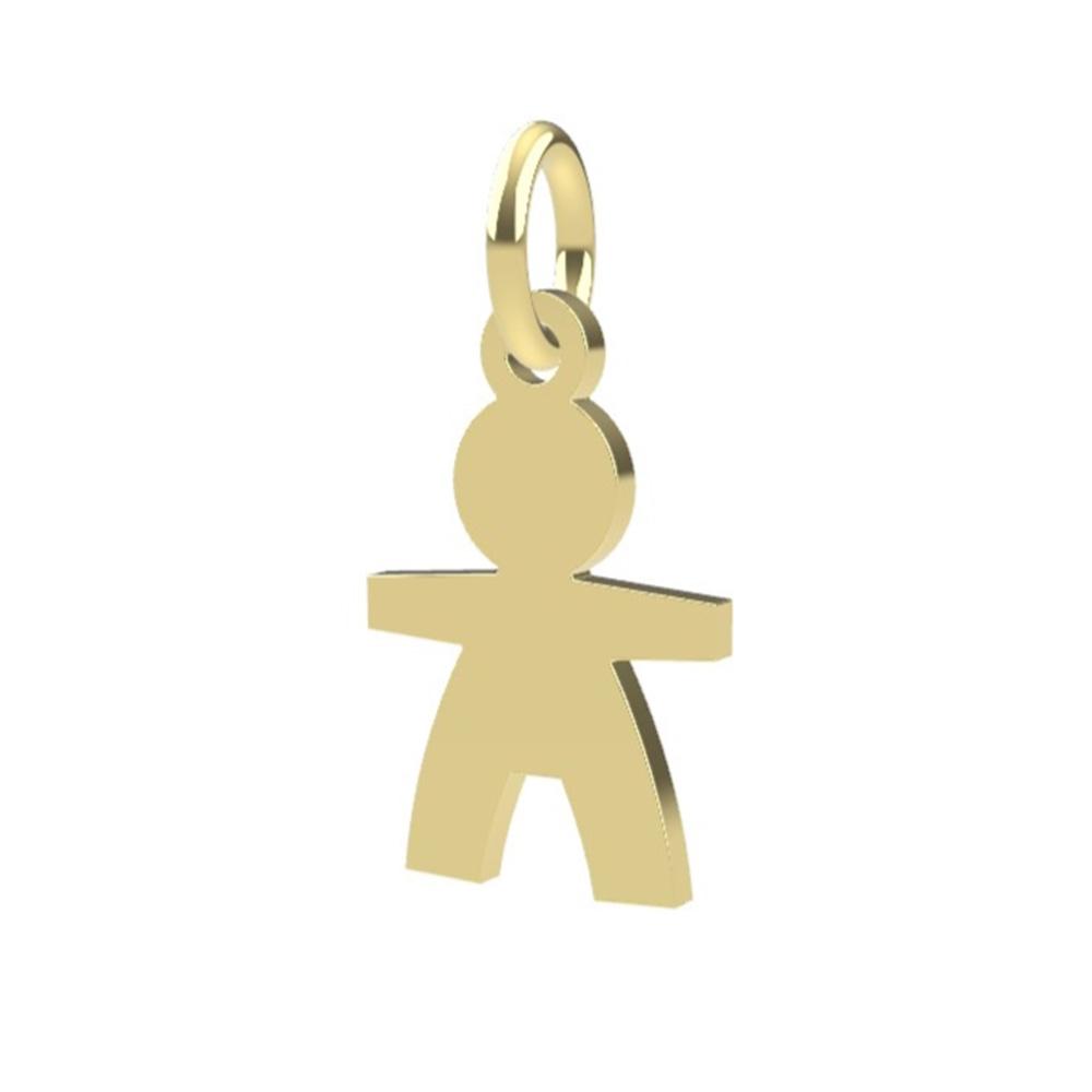 18kt yellow gold Child pendant - DEDIE