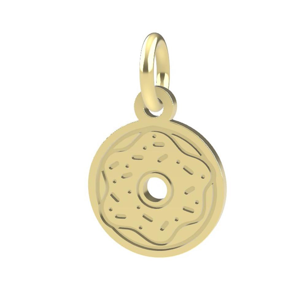 18kt yellow gold Donut pendant - DEDIE