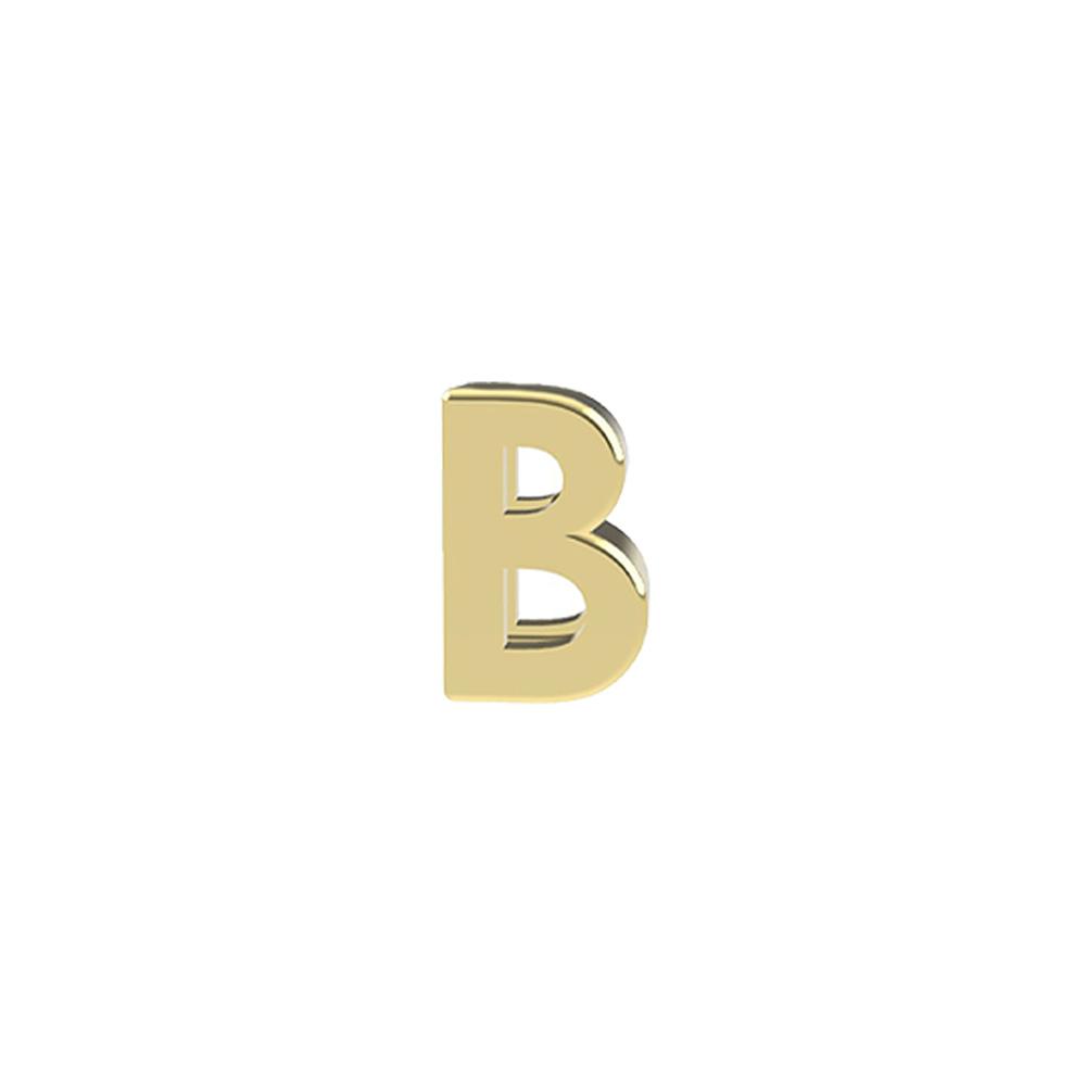 yellow gold Letter B Charm for Dedie Bracelets - DEDIE