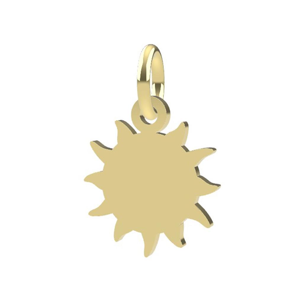 Ciondolo a forma di Sole in oro giallo 18kt - DEDIE