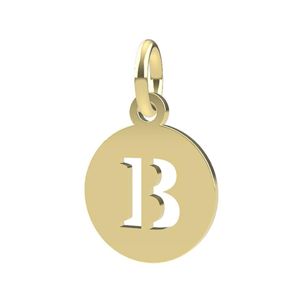 18kt yellow gold Letter B pendant - DEDIE