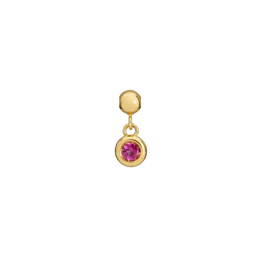 Charm leBebe LBB975 in oro giallo 18kt con rodolite - LE BEBE