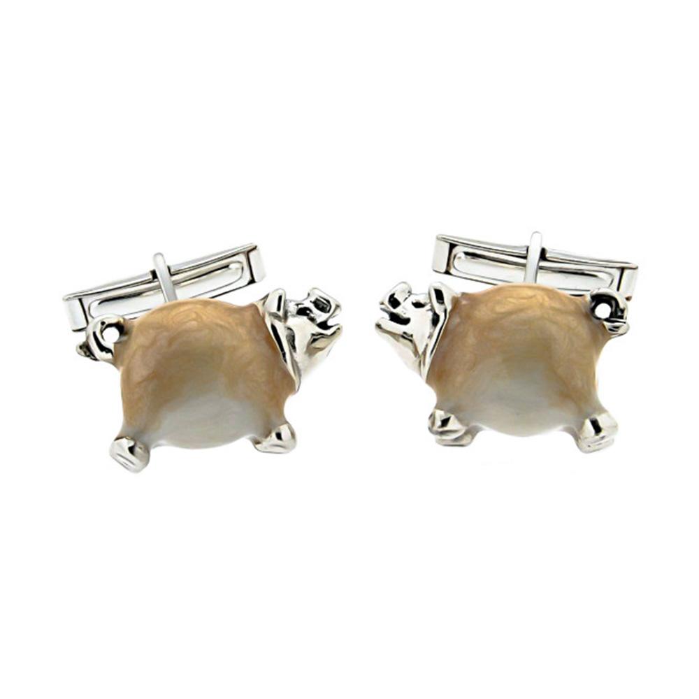 925 Silver Pig Cufflinks - Italian Craftsmanship - SATURNO