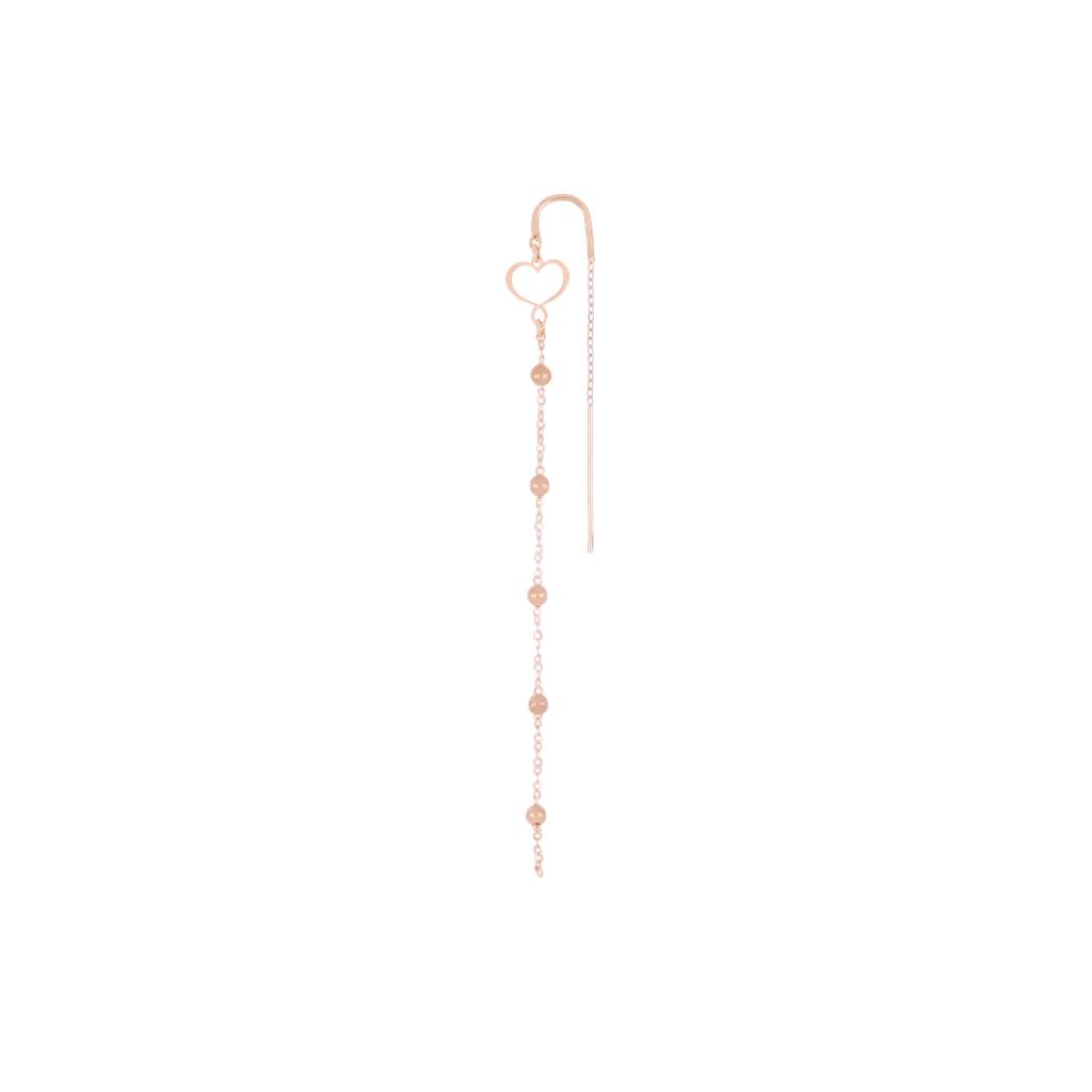 Maman et Sophie ORPPTUAL Pink Heart-Shaped Bead Pendant Earring - MAMAN ET SOPHIE