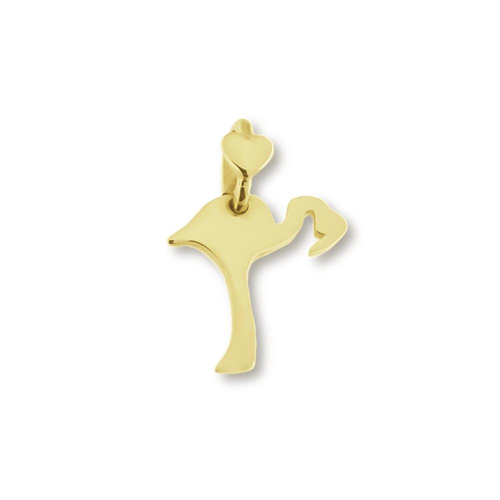 Flamingo Pendant Animaletti Gold Collection Dodo Mariani - DODO MARIANI