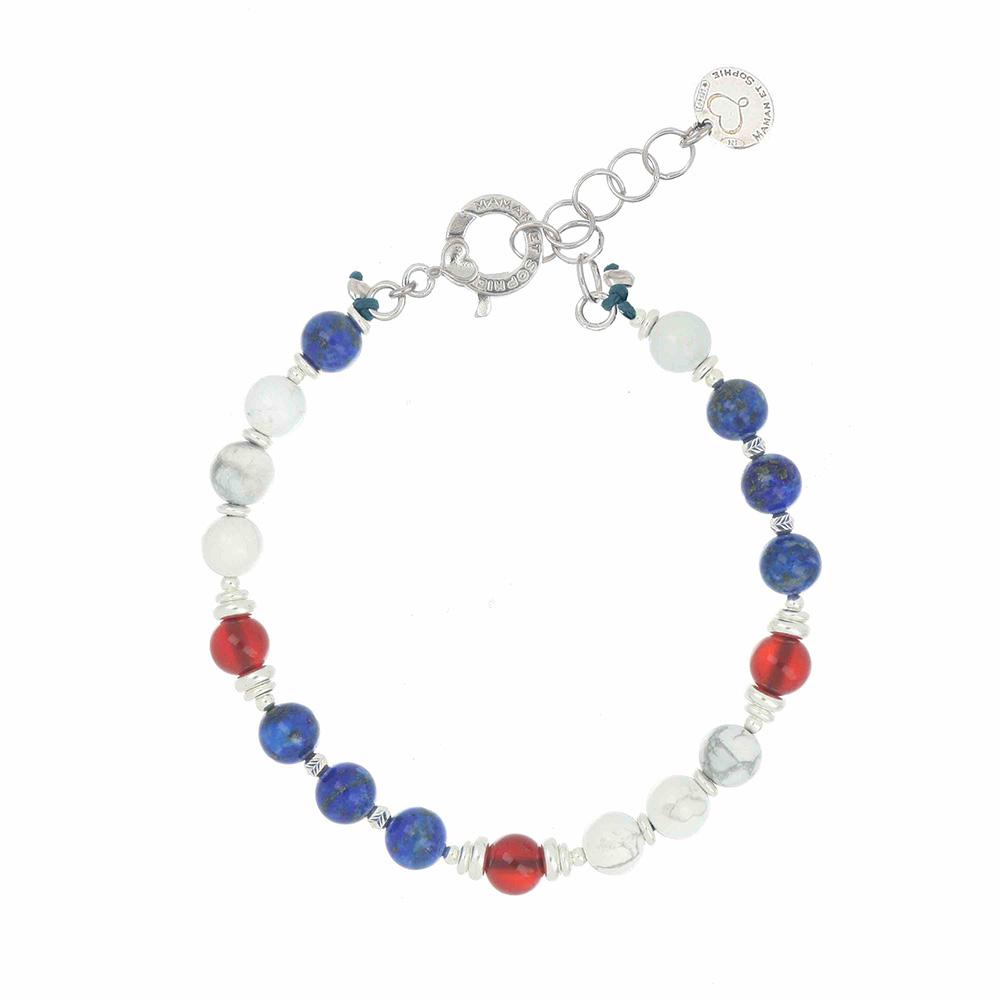 Tancredi Red Blue Maman et Sophie Bracelet BRTANLAC - MAMAN ET SOPHIE