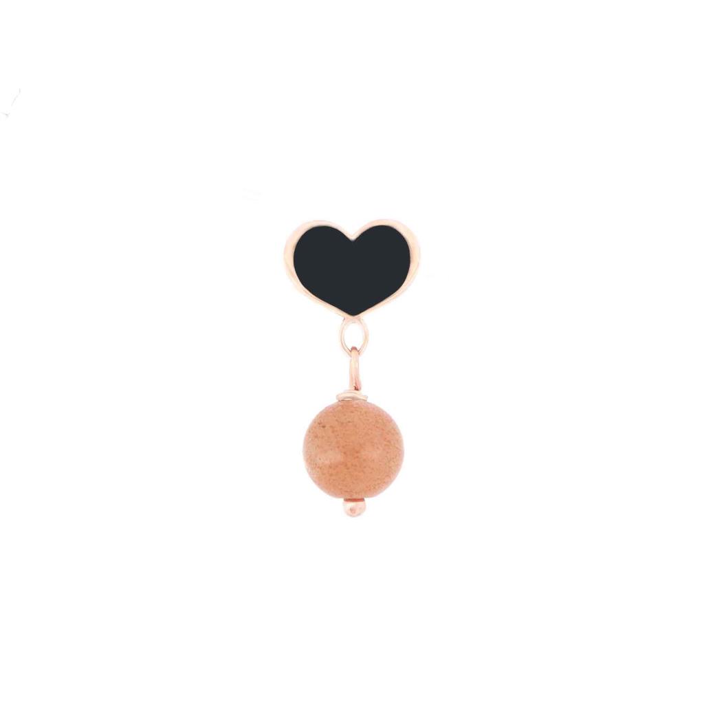 Maman et Sophie pink heart lobe earring ORCSD4PLP - MAMAN ET SOPHIE