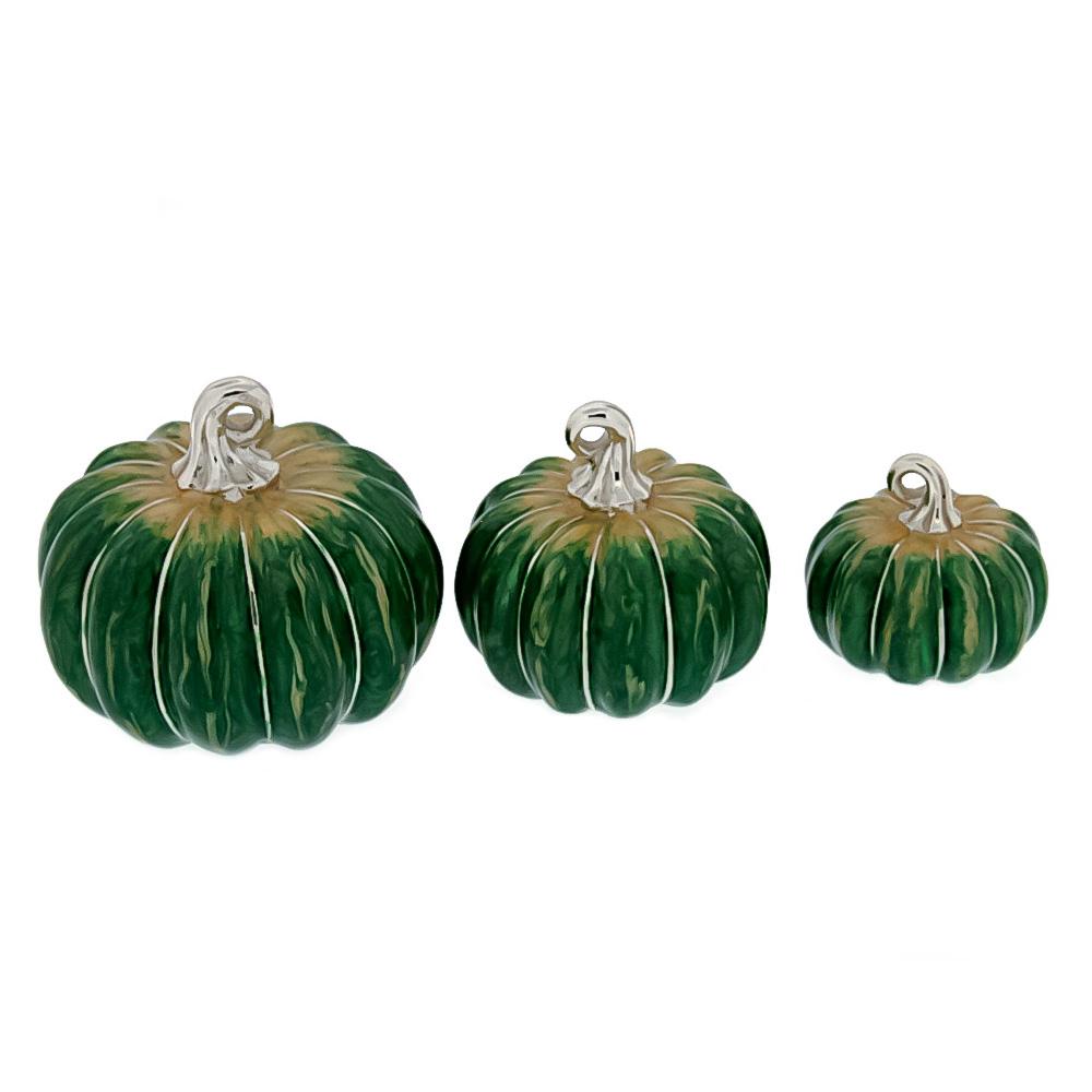 Trio of glazed pumpkins ornament Saturno ST188 - SATURNO