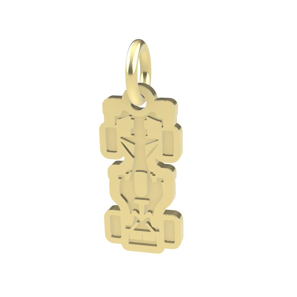 18kt yellow gold F1 Car pendant - DEDIE