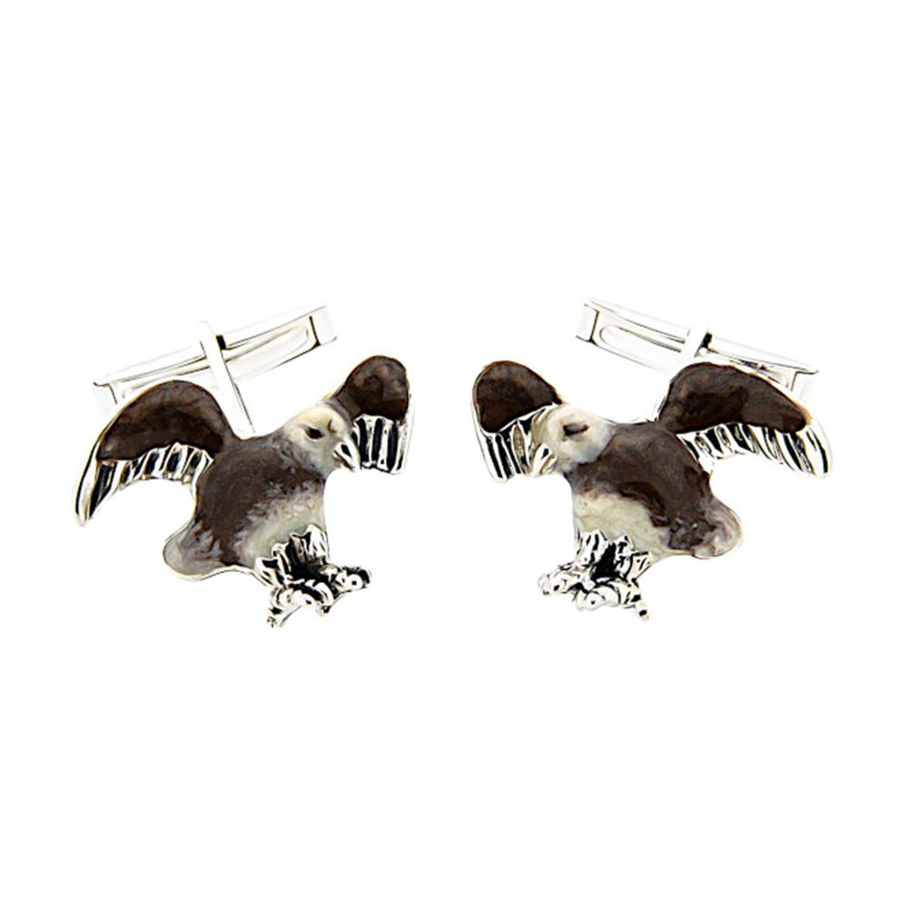 Eagle Cufflinks in 925 Silver - Handmade - SATURNO