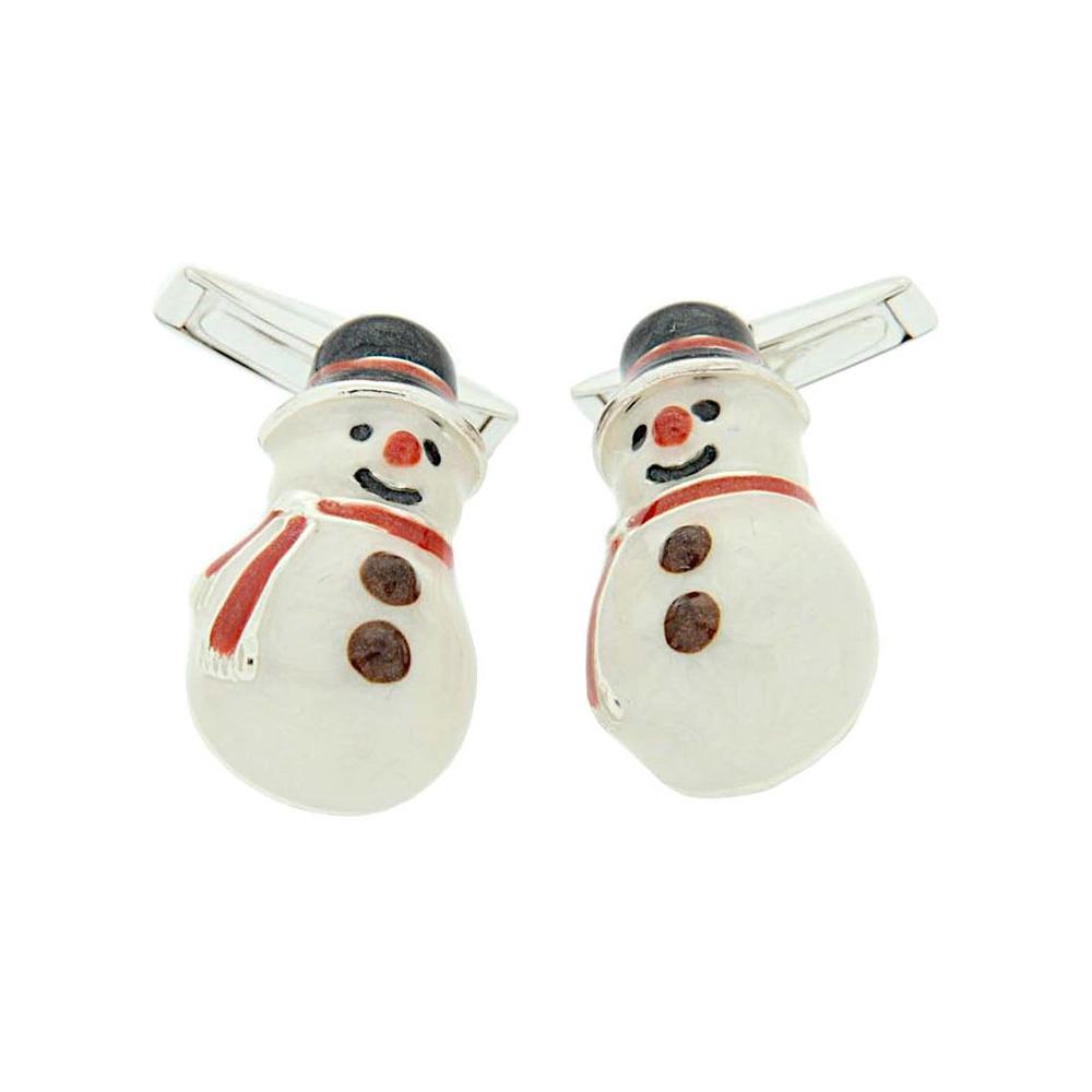 Snowman cufflinks 925 silver - Italian craftsmanship - SATURNO