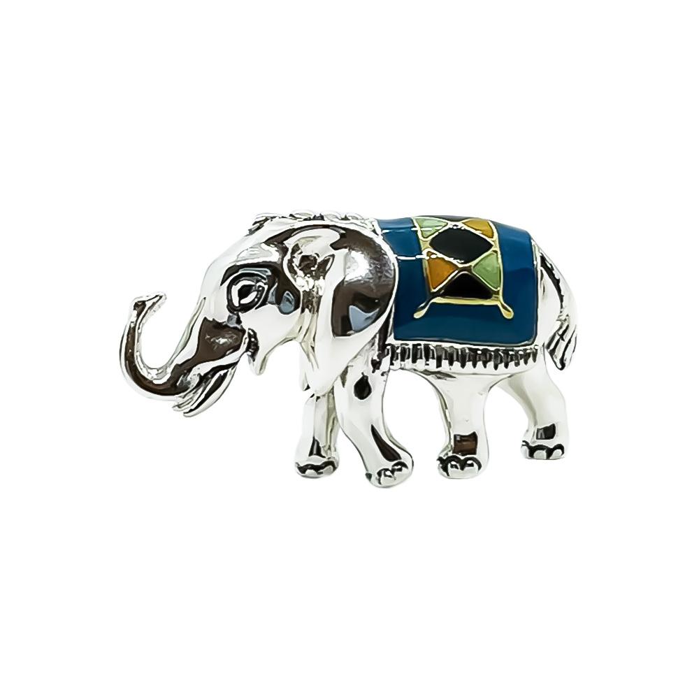 Elefante piccolo smaltato soprammobile Saturno ST135-3 - SATURNO