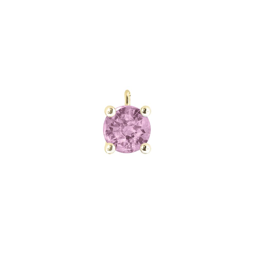 Ciondolo con Zaffiro rosa in oro giallo 18kt - DEDIE