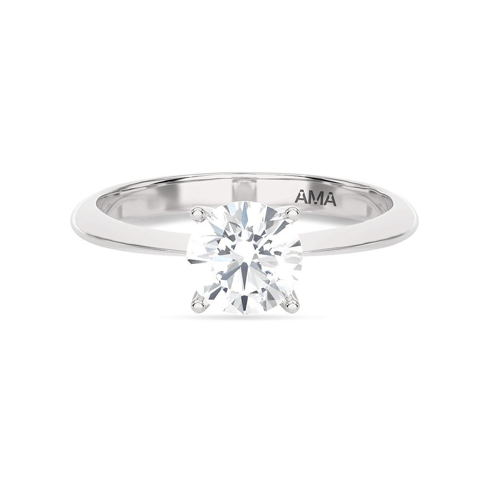 White gold solitaire with ~0.70 Carat Lab-Grown diamond - AMA