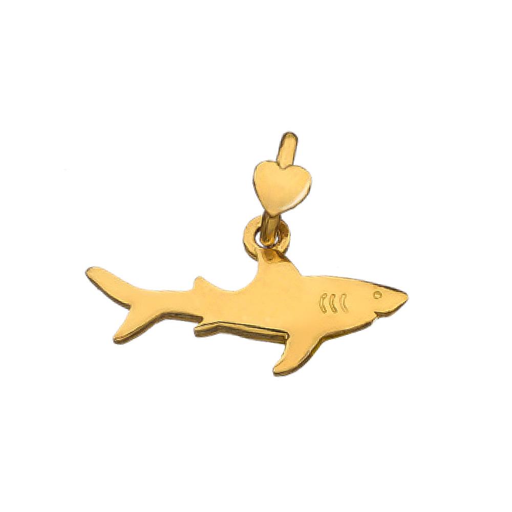 Shark Pendant Animaletti Gold Collection Dodo Mariani - DODO MARIANI