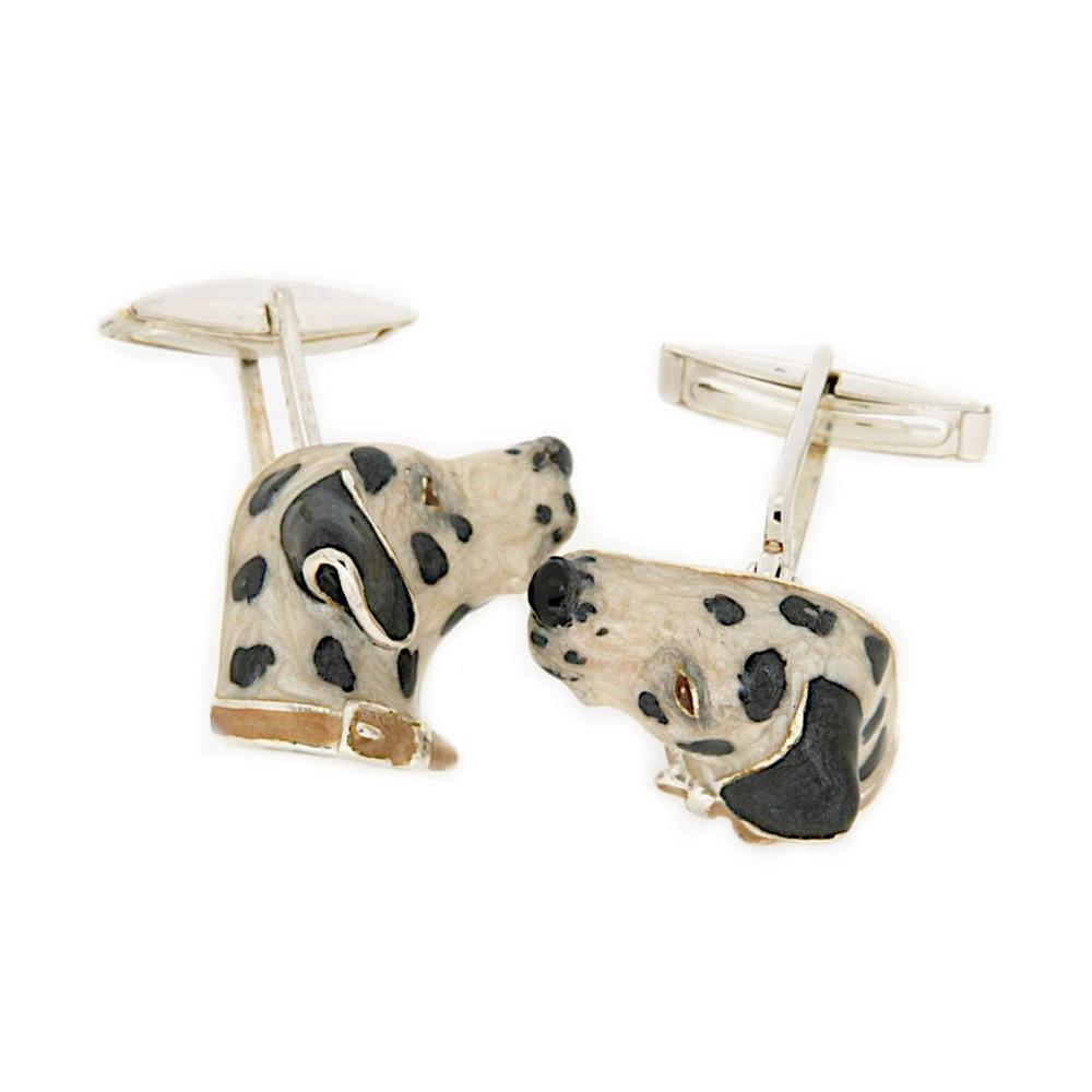 Gemelli per camicia dalmata argento 925 Made Italy - SATURNO