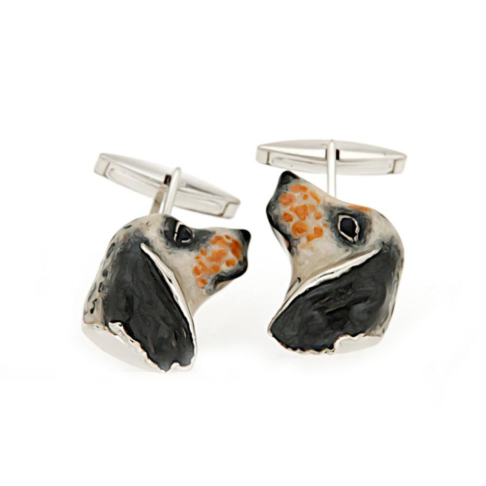 925 Silver Setter Cufflinks - Handmade - SATURNO