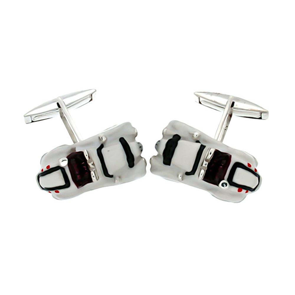 Vintage jaguar cufflinks 925 silver - Italian craftsmanship - SATURNO