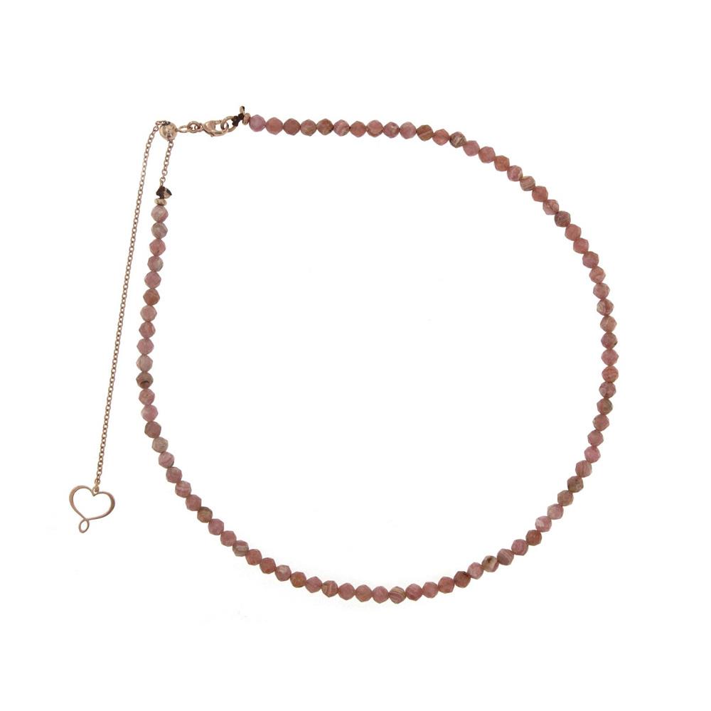 Maman et Sophie pink rhodochrosite stone necklace GHISF2RO - MAMAN ET SOPHIE