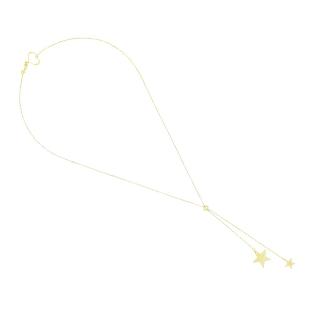 2 star plaques Maman et Sophie logo GCARC32 necklace - MAMAN ET SOPHIE