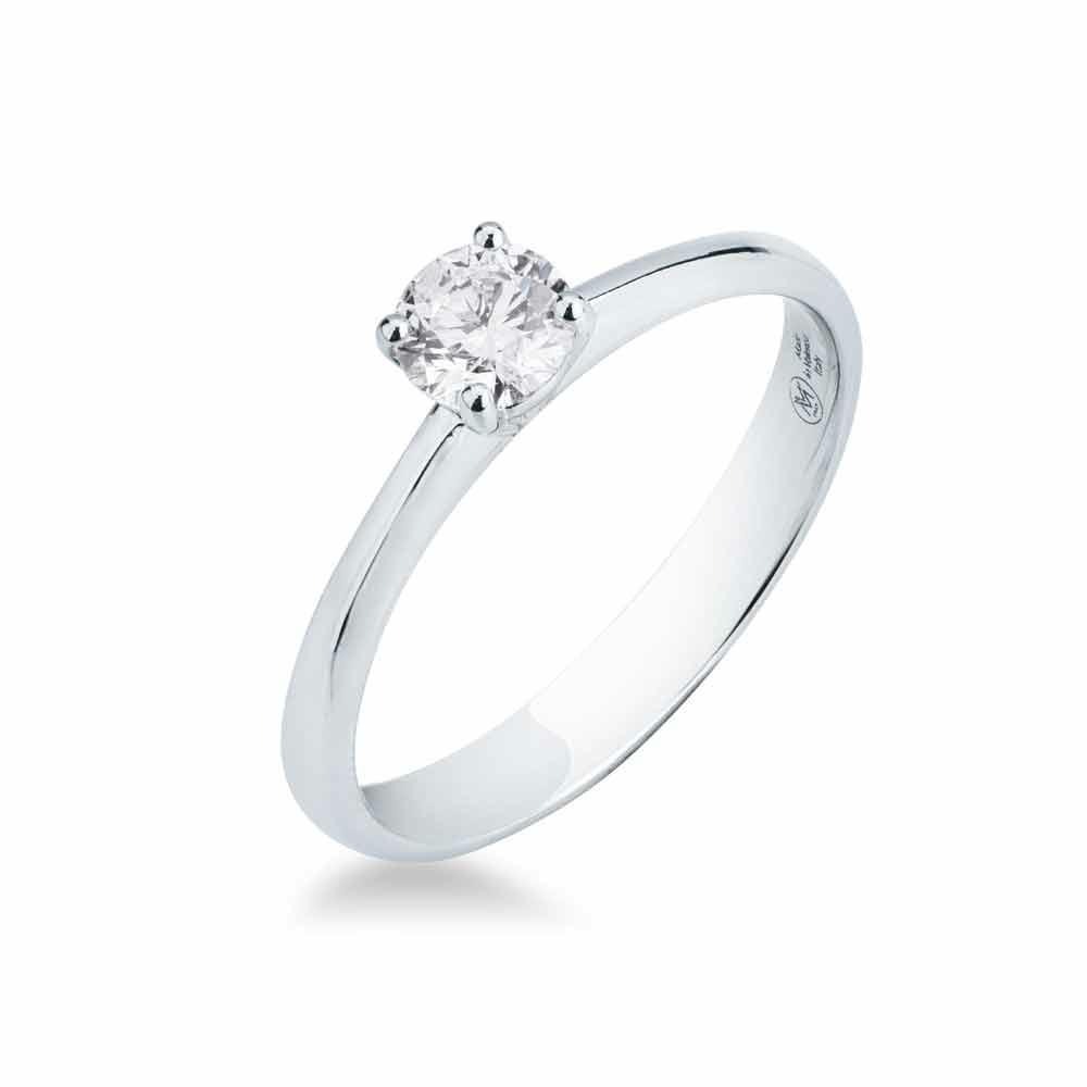 White gold solitaire ring with 0.49ct diamond Mirco Visconti - MIRCO VISCONTI