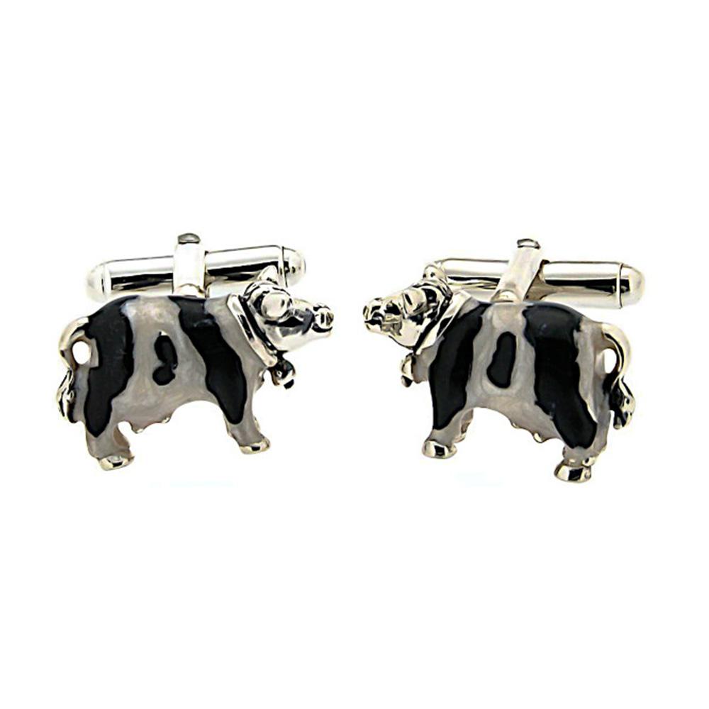 925 Silver Cow Cufflinks - Handmade - SATURNO