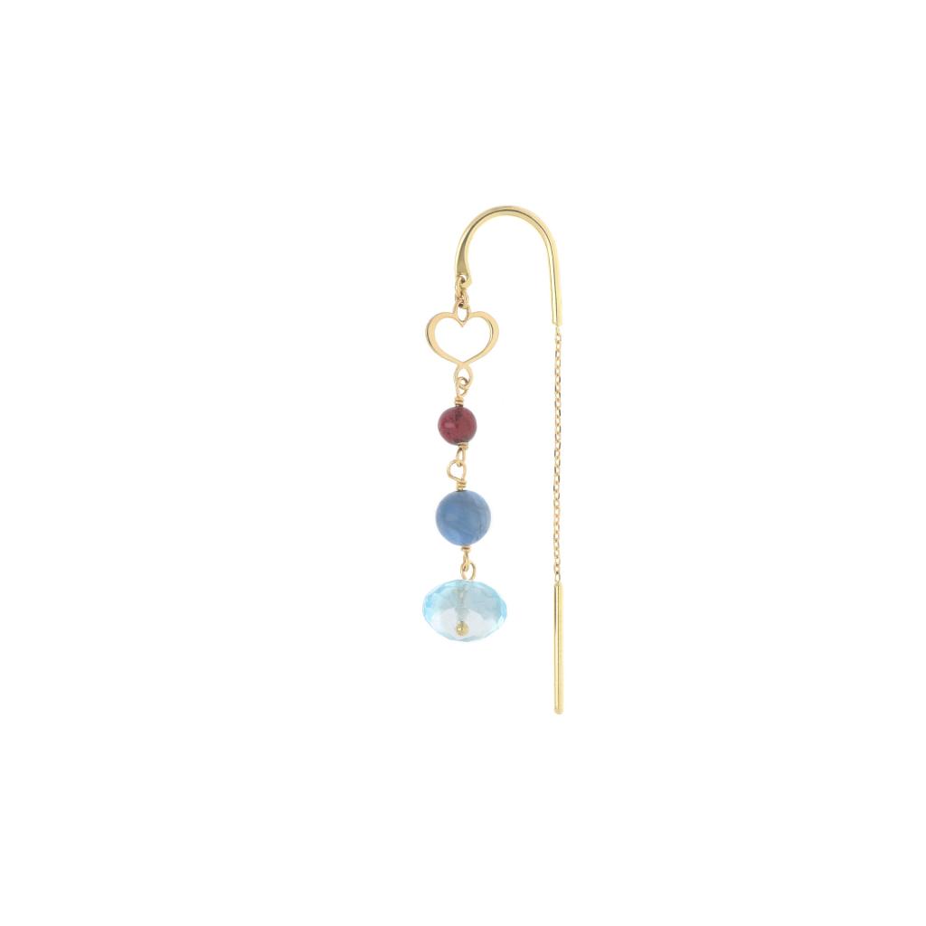 Maman et Sophie ORNUVUMXA multicolor stone needle earring - MAMAN ET SOPHIE