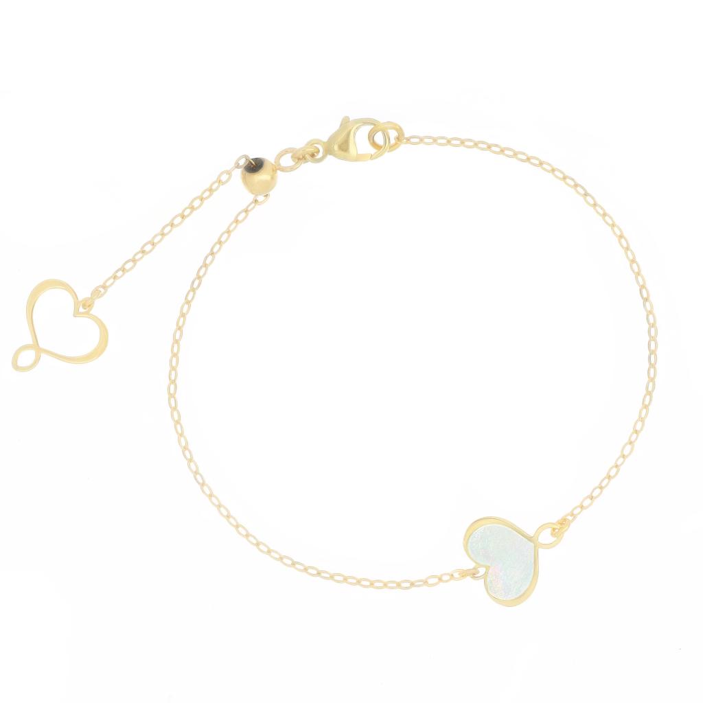 White mother of pearl heart bracelet Maman et Sophie BPMESMPB - MAMAN ET SOPHIE