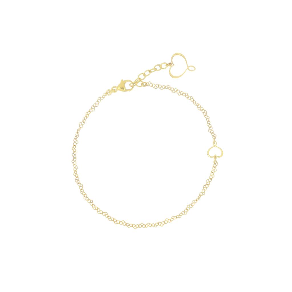 Maman et Sophie yellow perforated heart bracelet BRPPTCUP - MAMAN ET SOPHIE