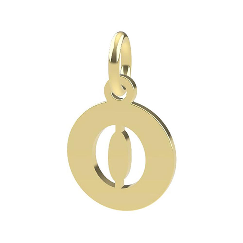 18kt yellow gold Number 0 pendant - DEDIE