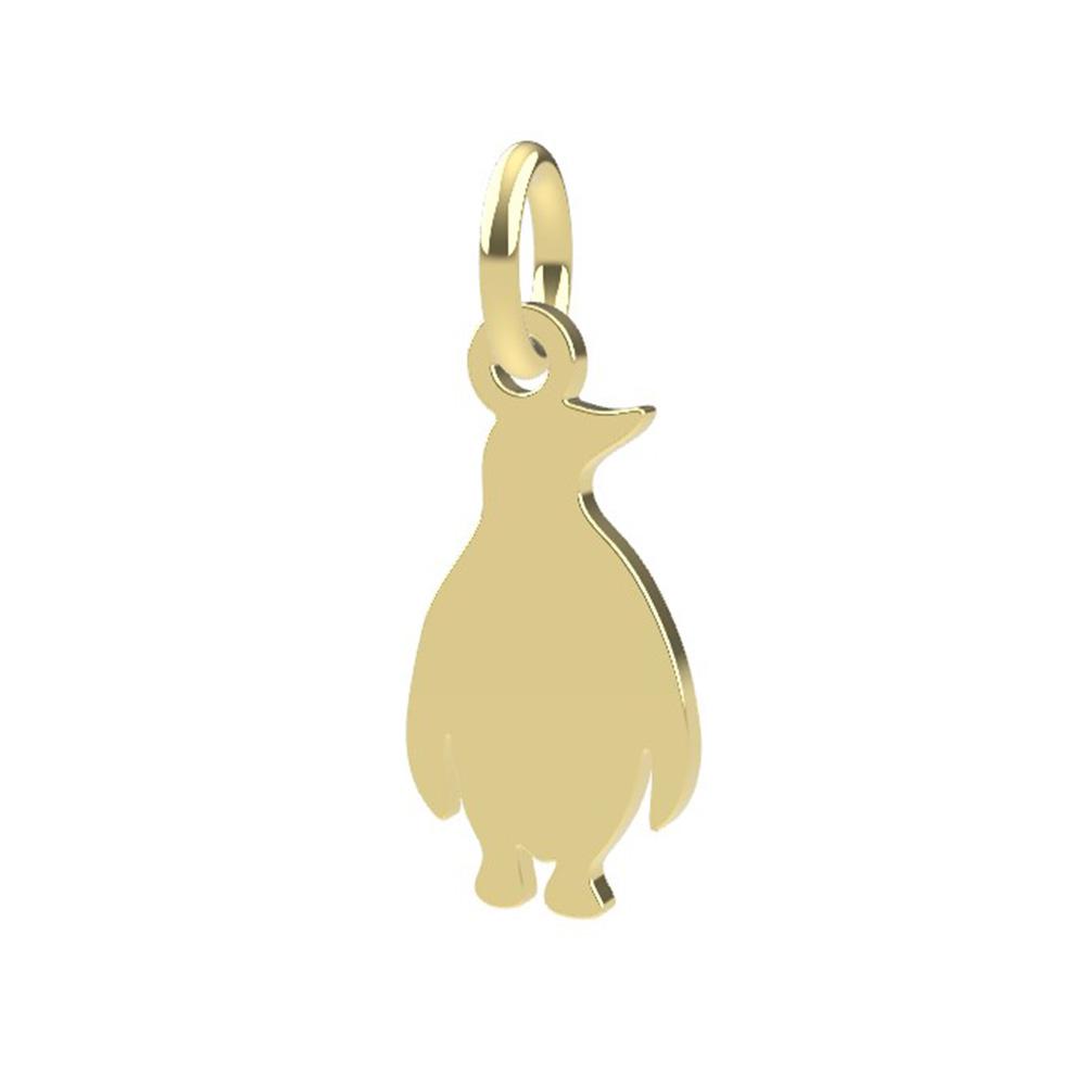 18kt yellow gold Penguin pendant - DEDIE