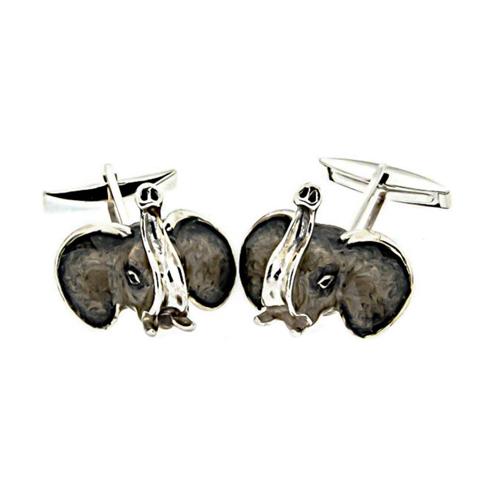 Elephant cufflinks 925 silver - Italian craftsmanship - SATURNO