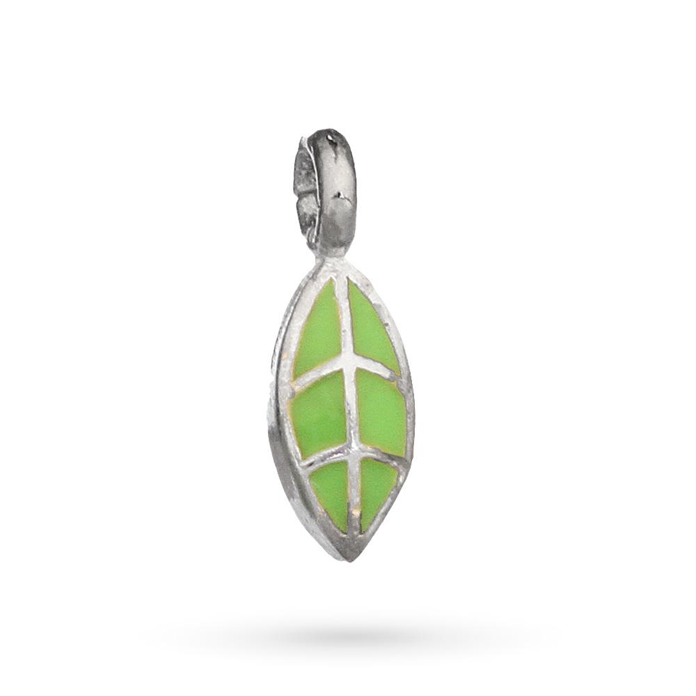 Dodo Mariani Light Green Leaf Pendant in 925 silver - DODO MARIANI