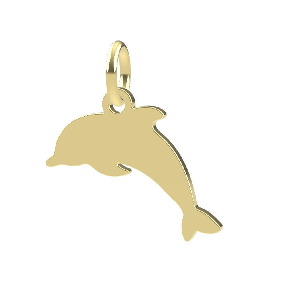 18kt yellow gold Dolphin pendant - DEDIE