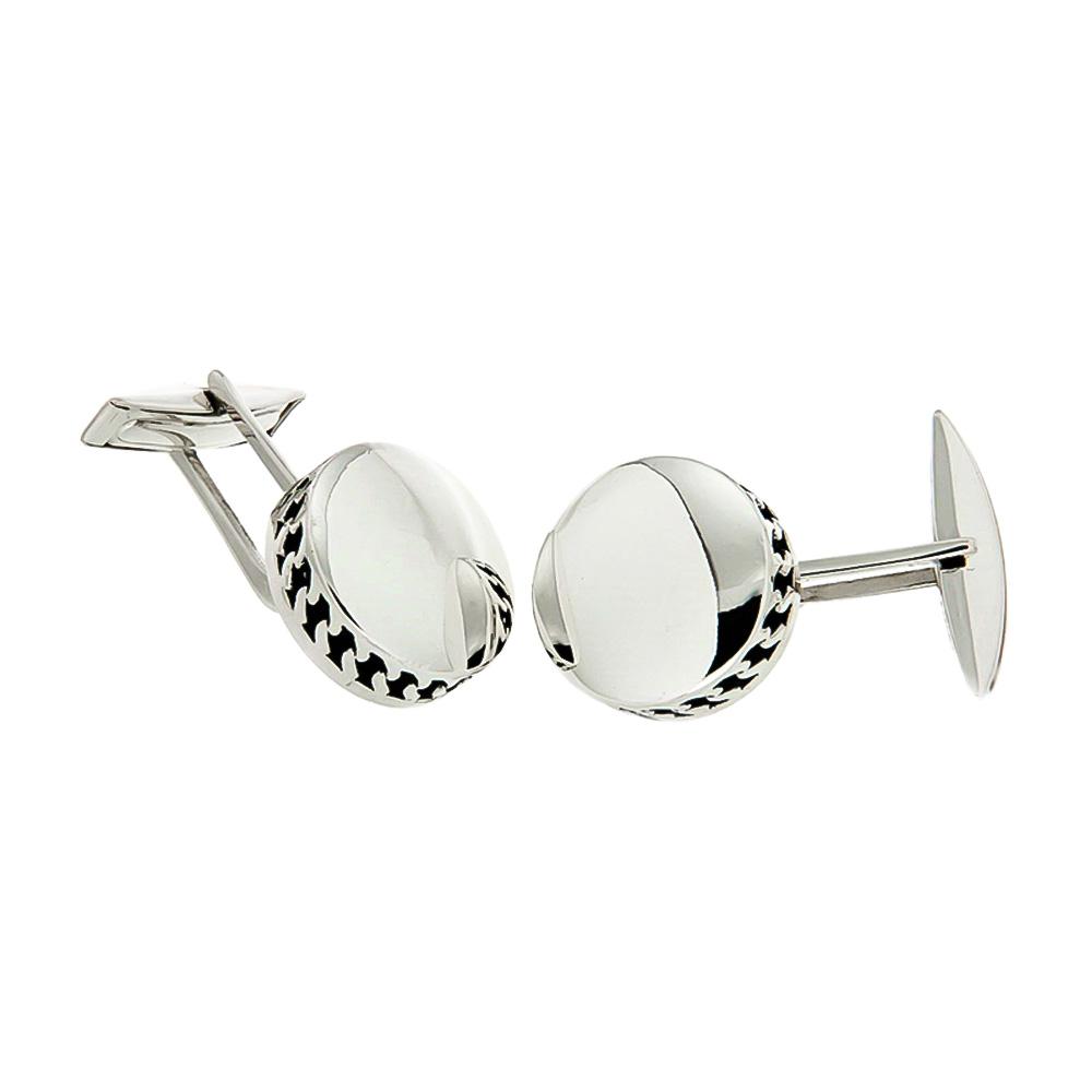 925 silver cufflinks - Italian craftsmanship - SATURNO