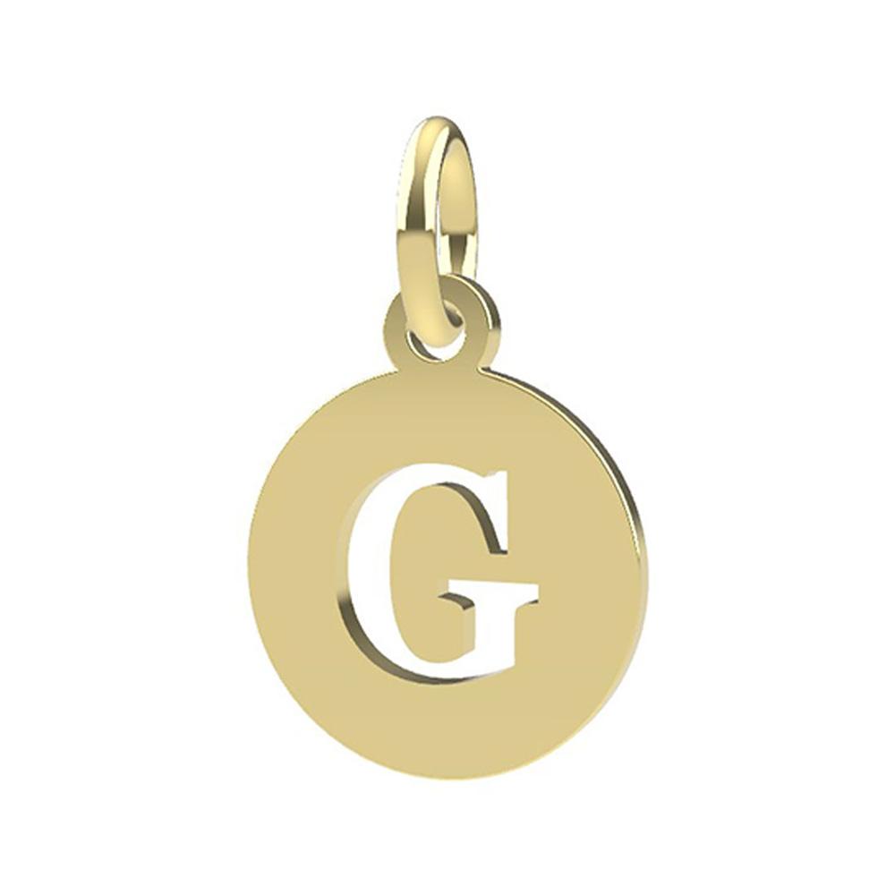 18kt yellow gold Letter G pendant - DEDIE