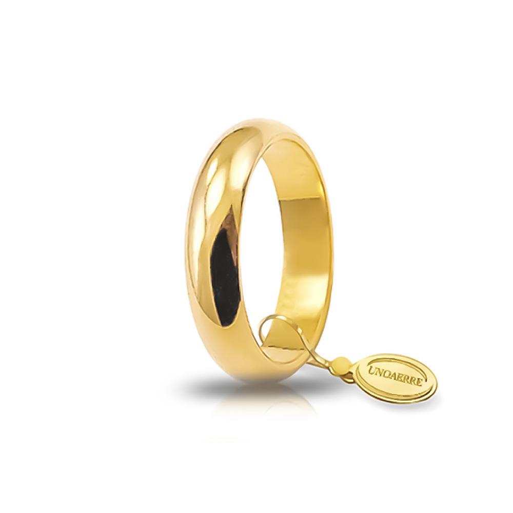 Classic Wedding Ring gr.7 in yellow gold - UNOAERRE