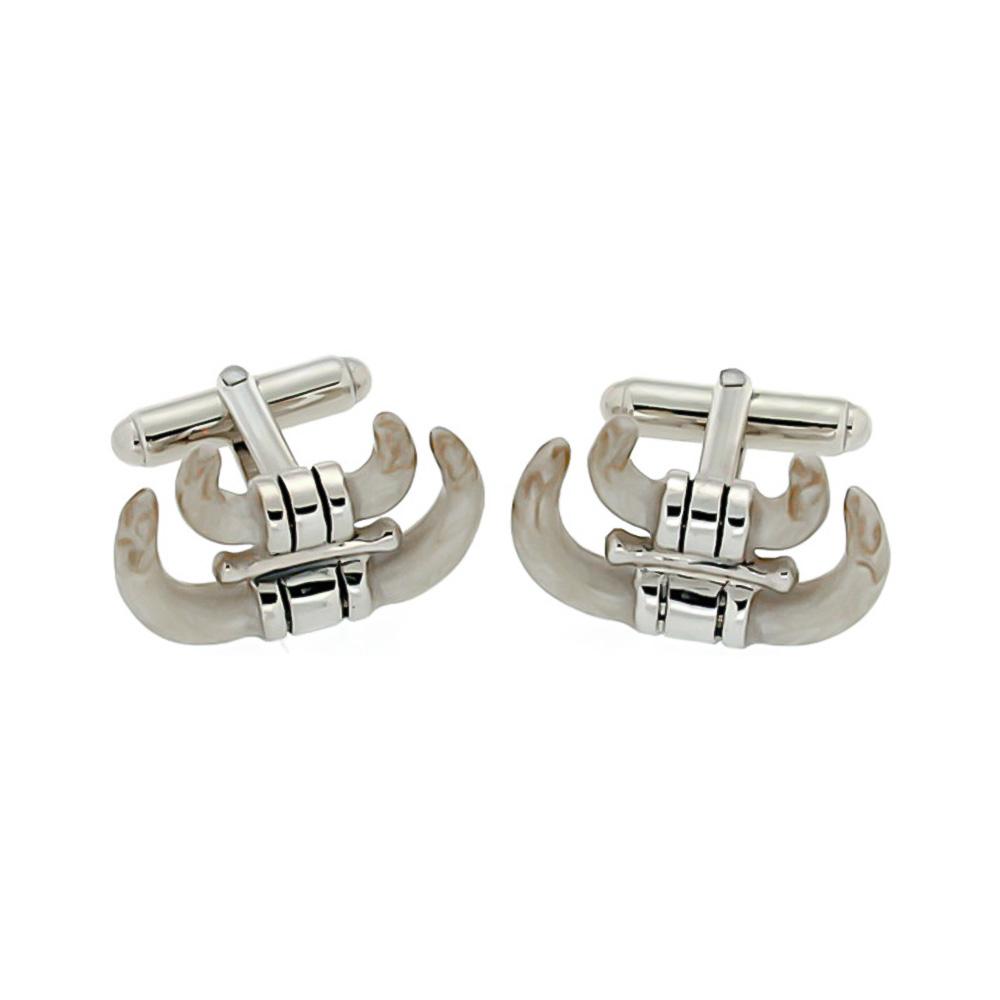 Boar Trophy Cufflinks 925 Silver - Italian Craftsmanship - SATURNO